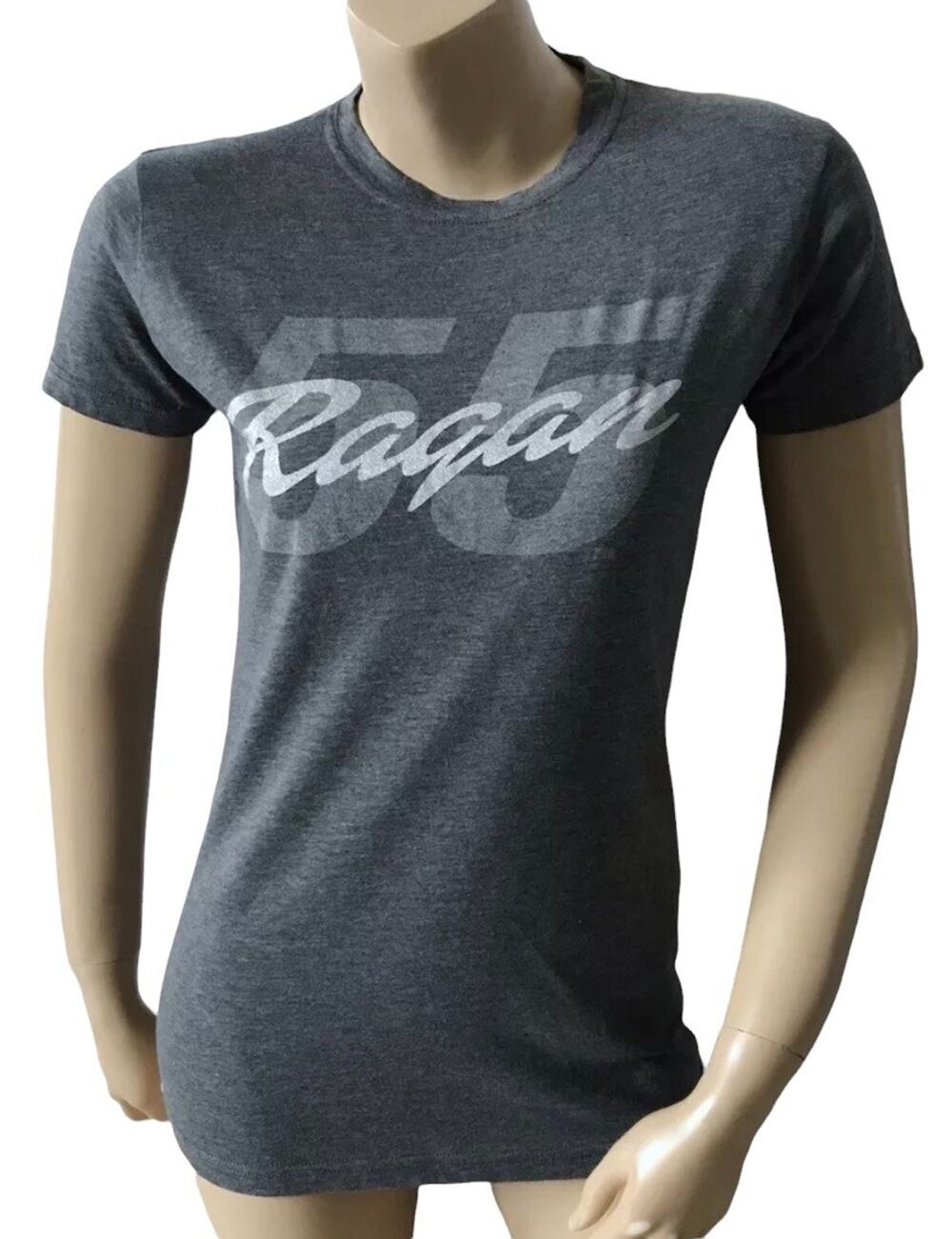 Nascar David Ragan 55 Graphic Racing T Shirt Womens Large Gray NWT Short Sleeve